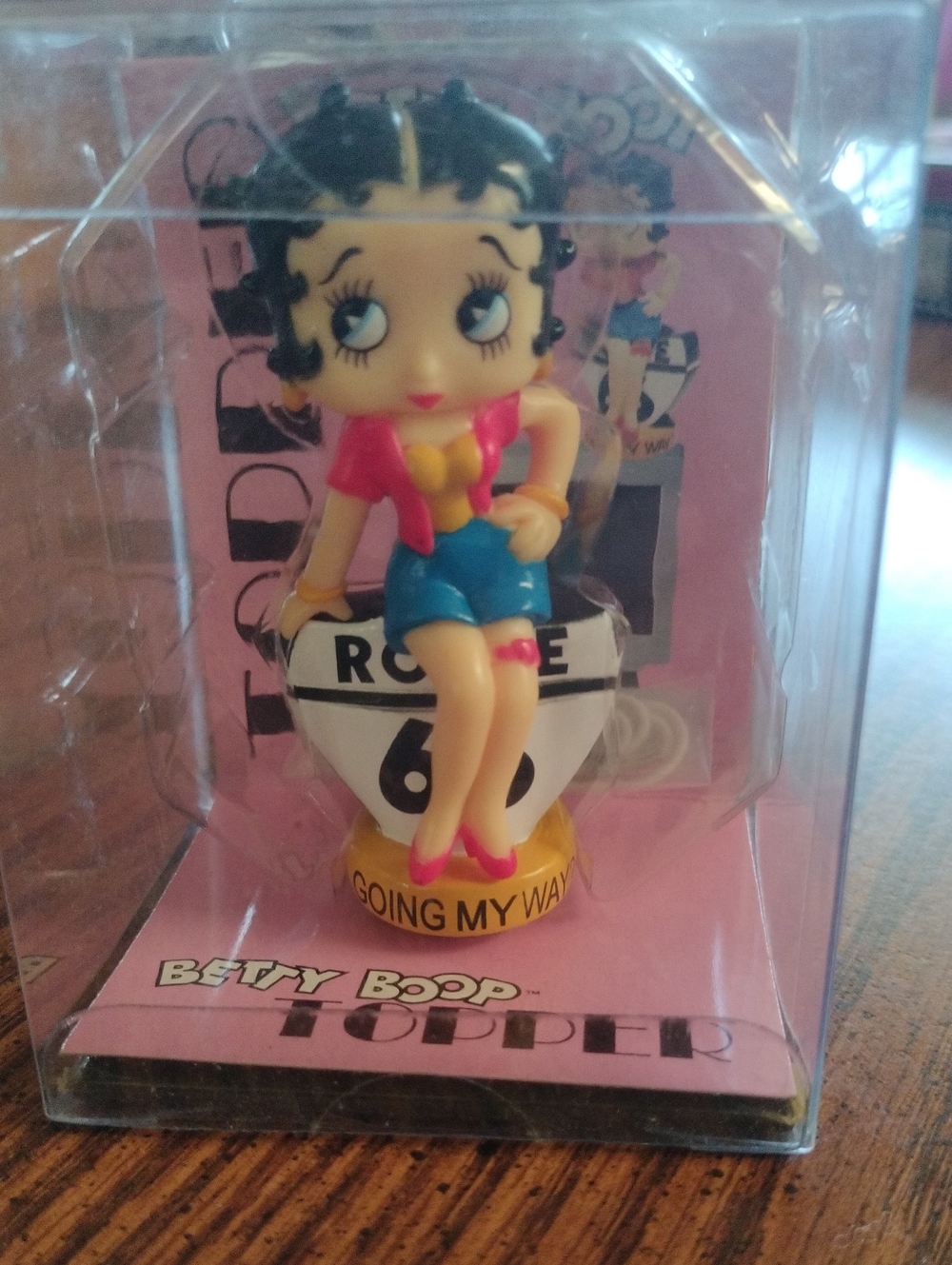 Betty Boop Red, Blue & Yellow Antenna Topper/ Collectible